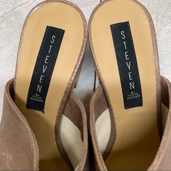 Steven by Steve Madden leather block heel slide 39 - Picture 12 of 15